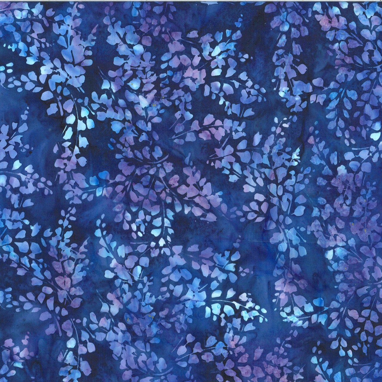 Fabric Hoffman Sapphire Leaves Bali Batiks by the Quarter Yard W2607H-230